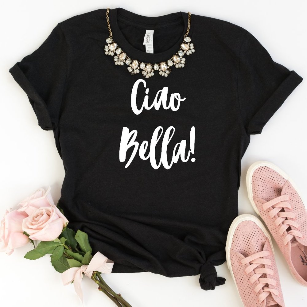 Fashion Ciao Bella Graphic Unisex Style T shirt